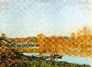 Alfred Sisley Banks of the Seine near Bougival Spain oil painting artist